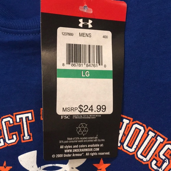 NWT Men’s Large Under Armour Tee - Picture 5 of 6